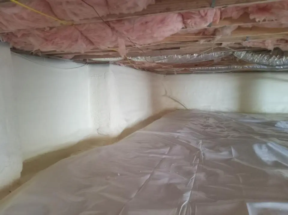 Crawl space encapsulation with closed-cell spray foam for Spray Foam Roofing in Wyoming